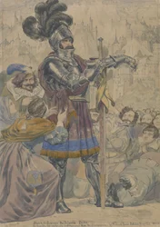 Skizze zur Darstellung der Leidenschaften: Stolz, um 1853-55